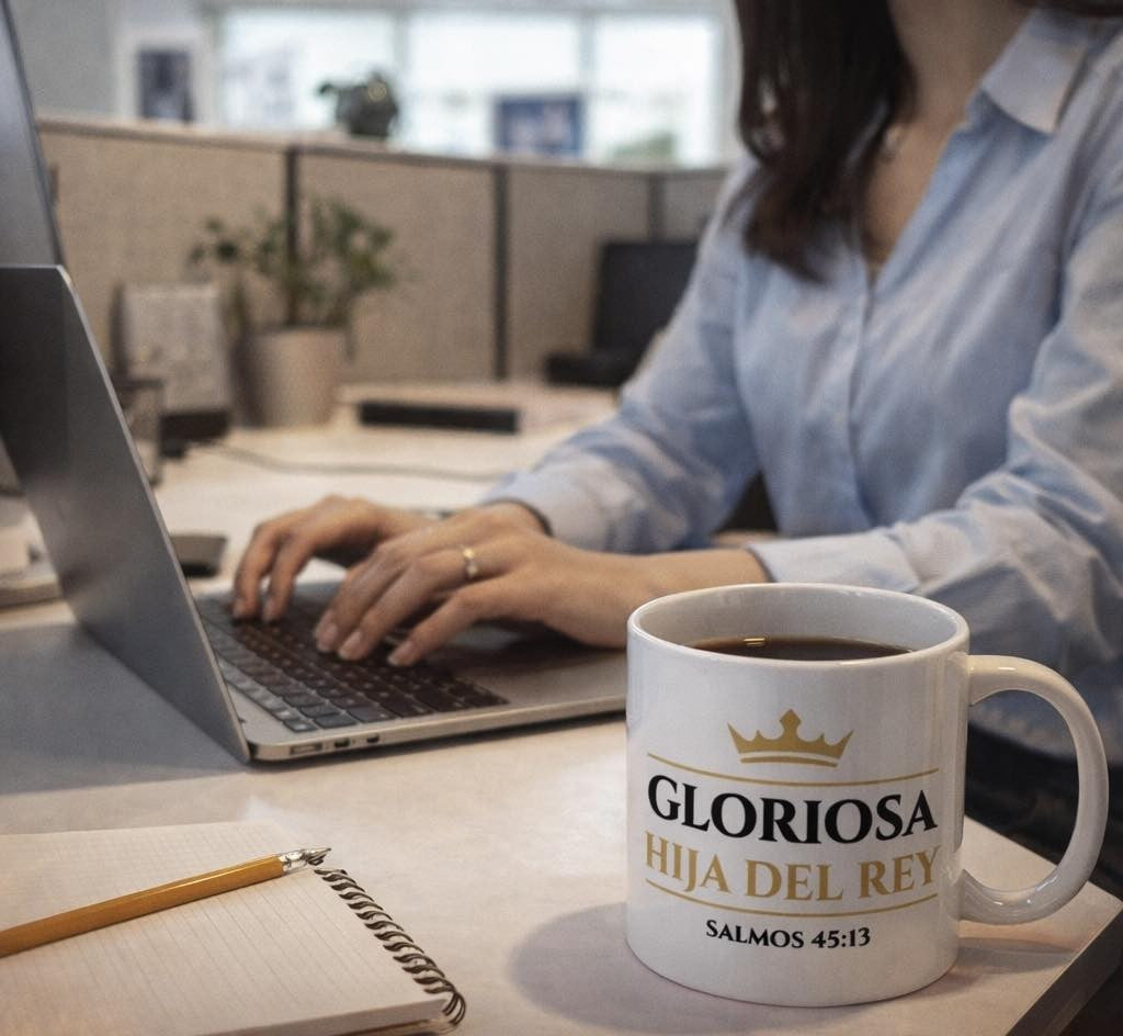 ☕ Taza Gloriosa Hija del Rey ✨👑