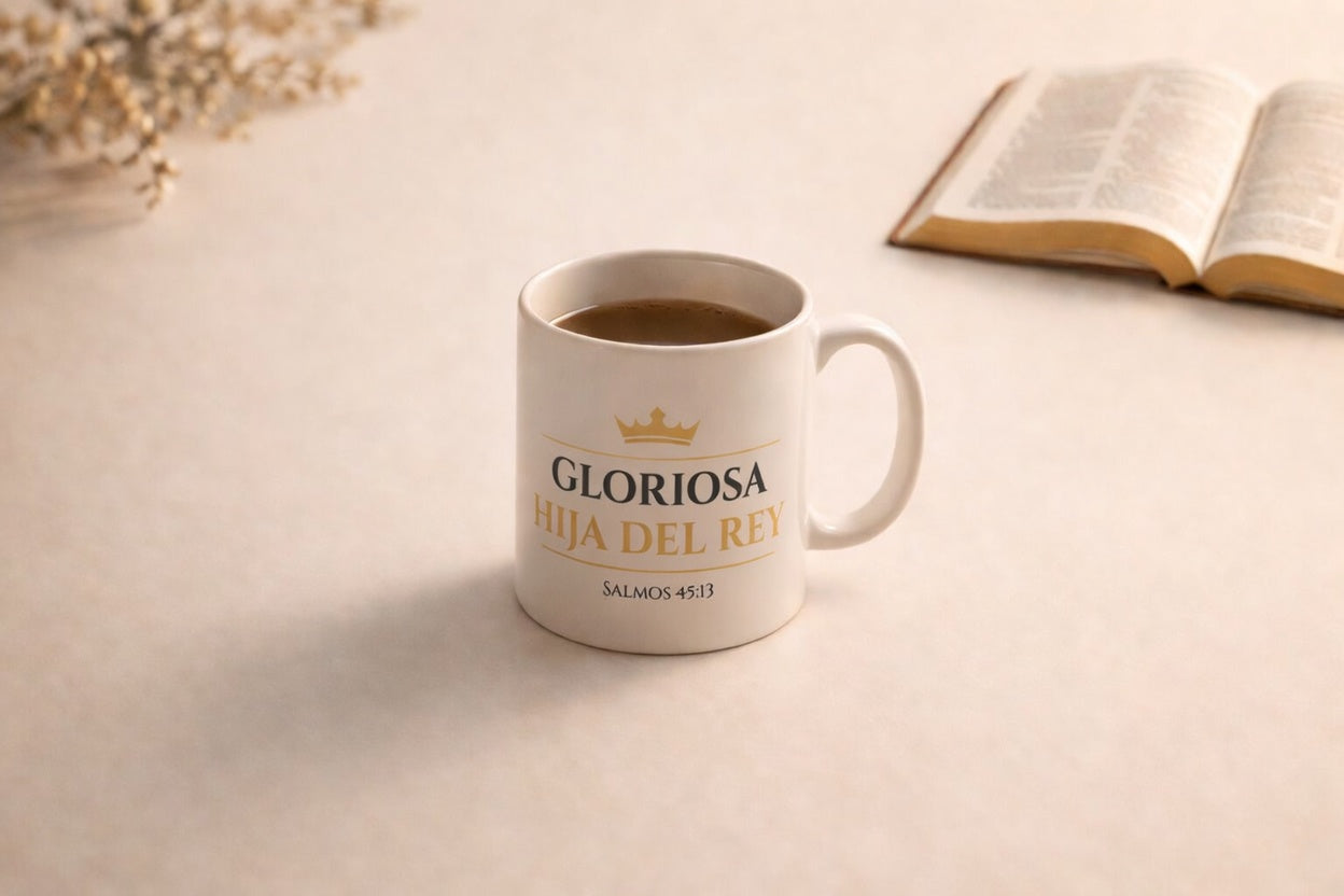 ☕ Taza Gloriosa Hija del Rey ✨👑